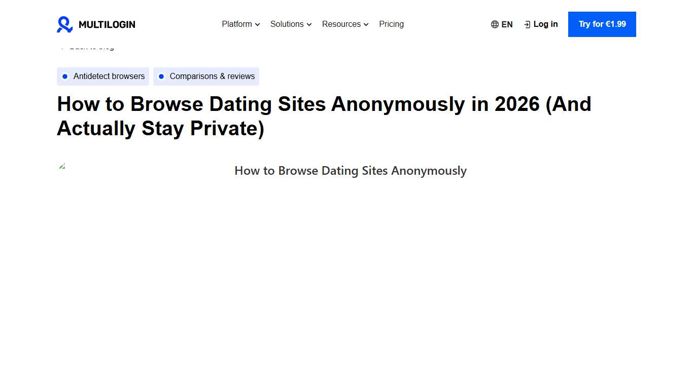 How to Browse Dating Sites Anonymously – Dating Privacy in 2026